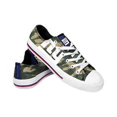 FOCO Tênis feminino NFL Camo cano baixo lona