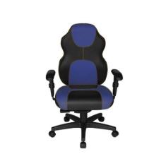Cadeira Gamer Diretor Linha Gamer Racing Azul - DESIGN OFFICE MÓVEIS
