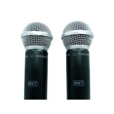 Microfone Mxt Sem Fio Duplo Uhf302 Maleta Freq...