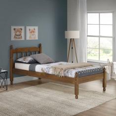 Cama Solteiro em Madeira Maciça Mv Outlet