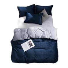 Jogo De Cama Casal King Sued 7 Pç Edredom De 280X280Cm - Espaço Casa C