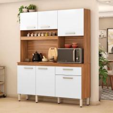 Armário Cozinha Compacta 6 Portas 1 Gaveta 1 Nicho Alamo - Demobile, A