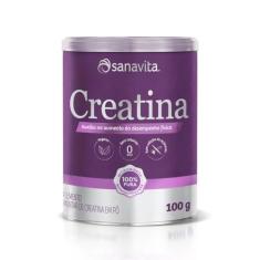 Sanavita Creatina em Pó - 100% Pura - Monohidratada e Micronizada, 100g