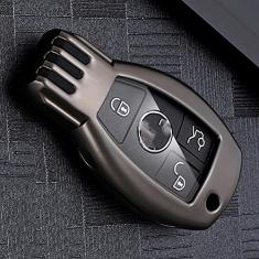 TPHJRM Porta-chaves do carro Capa de liga de zinco inteligente, adequado para Mercedes Benz Classe ABCS AMG GLA CLA GLC W176 W221 W204 205, Porta-chaves do carro ABS Inteligente
