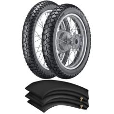 Kit Pneu Xre 300 Xtz 250 Xr 250 Tornado 130/80-18 + 90/90-21 Tr300 Vip