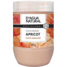 Creme esfoliante forte abrasão apricot 650g d'água natural, 0