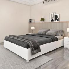 Cama Queen em MDP 203cm x 164cm Mônaco - Tcil Móveis