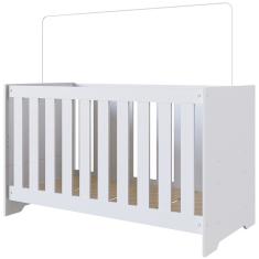 Berço Mini Cama 3 Em 1 LA003 Branco Comm