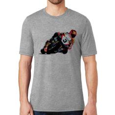 Camiseta Motorcycle Racing - Foca na Moda, Cinza, GG