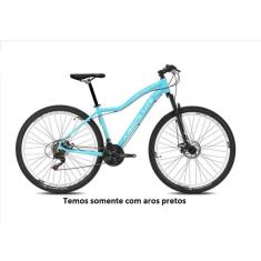 Bicicleta Feminina Aro 29 Absolute Hera 24v Freio a Disco Garfo Com Suspensão Mtb 29 Alumínio - Azul 