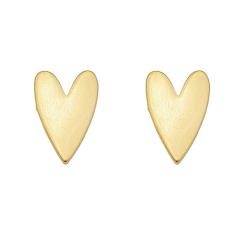 Brinco Coração Chapado Liso
