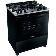 Fogão Brastemp 5 Bocas BFS5VCE com Mesa De Vidro e Turbo Chama Bivolt - Preto