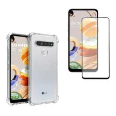 Kit Capa Capinha Anti Queda + Película Vidro 3D 9D Compatível LG K41S