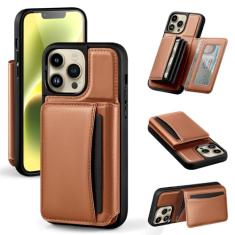 SkyEagle Capa carteira para iPhone 14 Pro Max com suporte para cartão, 【Bloqueio RFID】 Capa de telefone para iPhone 14 Pro Max para mulheres e homens, capa flip de couro PU, à prova de choque,
