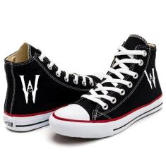 Tênis Star Wandinha Wednesday Lançamento Moda Casual Série Infantil E 