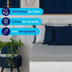 Colchão Casal Guldi Dream Mola Ensacada (30x138x188) Cinza e Branco