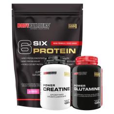Kit 6 Six Protein 2Kg+ Power Creatina 100G+ Power - Bodybuilders