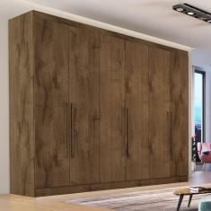 Guarda Roupa Casal 6 Portas 6 Gavetas Oslo-braúna Made Marcs