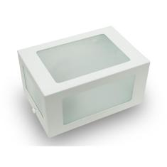 Kit Arandela 5 Vidros Parede Externa Interna Branca 3 un.