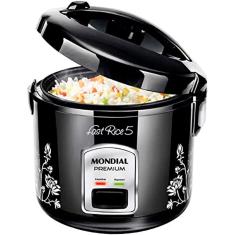 Panela Arroz Elétrica Mondial Fast Rice 5, 220V Preto 400W