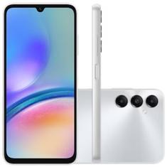 Smartphone Samsung Galaxy A05S 4G 128GB 6GB de RAM Tela Infinita 6.7" Câmera Tripla Traseira de 50MP + 2MP + 2MP- Prata