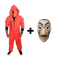 Fantasia La Casa de Papel Adulto Completa Macacão Salvador Dali Carnaval Halloween
