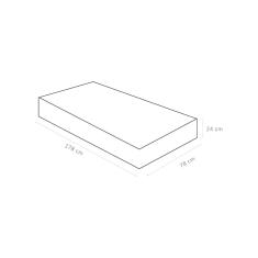Colchão Physical Superpocket Solteiro  (78x188x24) - Ortobom