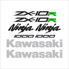 Adesivo Protetor Kawasaki Ninja ZX 10r Preto Cinza