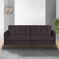 Sofá 3 Lugares 200cm Dyor Kazza Marrom