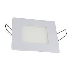 Painel Led de Embutir Quadrado Lux 6w Autovolt Branco 12cm 3000k Luz Amarela