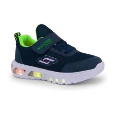 Tênis Infantil Masculino Com Led Botinho ST601-Masculino