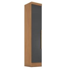 Módulo Guarda-Roupa Smart 1 Porta Cinamomo/Chumbo