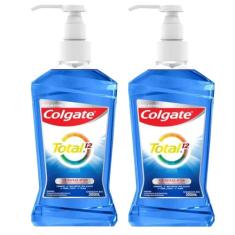 Kit Enxaguante Bucal Colgate Total 12 Clean Mint 2l com 2 unidades