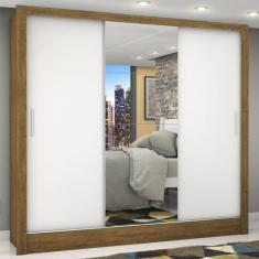 Guarda-roupa Casal 3 Portas com Espelho Porto Plus Espresso Móveis