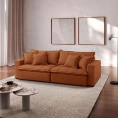 Sofá Cama Jupiter 3 Lugares Retrátil Reclinável 2,30m Veludo com Molas