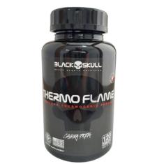 Thermo Flame Hardcore Termogênico 120 Tablets Black Skull, 1, Sem sabo
