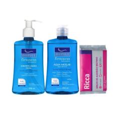 Kit Facial Sabonete Líquido Água Micelar Nano Hyaluronic Nupill e Lenç
