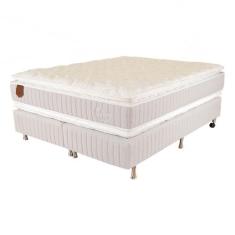 Cama Box King Size (Box + Colchão) 193x203x69 Ouro Prorelax Molas Ensa
