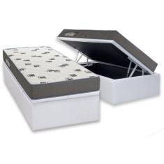 Conjunto Box Baú Solteiro: Colchão Espuma Ortobom D33 Light Saúde + Ba