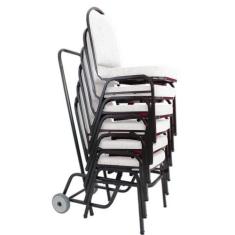 06 Cadeiras para Hotel e Auditório Linha Hotel Branco