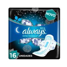 Absorvente Always Noites Tranquilas com Abas Cobertura Seca 16 unidade