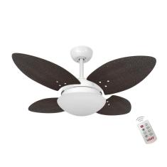 Ventilador Volare Mini P Palmae Tabaco 220v Controle Remoto
