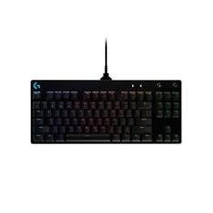 Teclado Mecânico Gamer Logitech G PRO com Layout US, RGB LIGHTSYNC, Design TKL, Cabo Destacável, Switch GX Blue Clicky - 920-009388