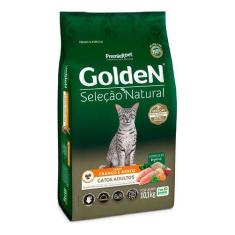 Ração Golden Seleção Natural Gatos Adultos Frango & Arroz 10 - Premier
