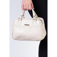 Bolsa pequena de couro croco Olívia-Feminino