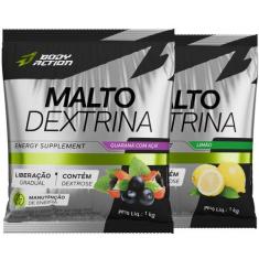 2x Maltodextrina Malto Dextrin 1kg - Bodyaction - Body Action, Guaraná