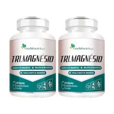 2 Tri Magnésio Quelato + Taurato + Malato De Magnésio 60cps - Flora Na