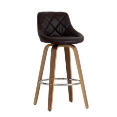 Banqueta Giratória Milano Helmond Marrom - Mobly