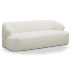 Sofá 2 Lugares Sala Orgânico 150cm Donk L08 Boucle Off White - Mpozenato