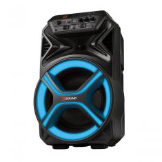 Caixa Amplificada Mondial CM-400-L 400W Rms Bluetooth 5.3 Bivolt Torre Preto